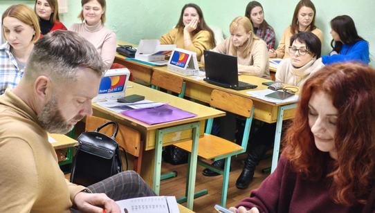 The research team gears up for data collection in Ukraine