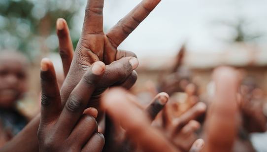 Peace sign - Ugandan children's hands_War Child_190919.jpg