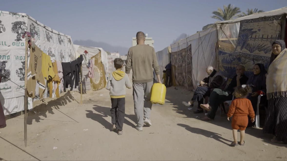 People on Gaza after the war