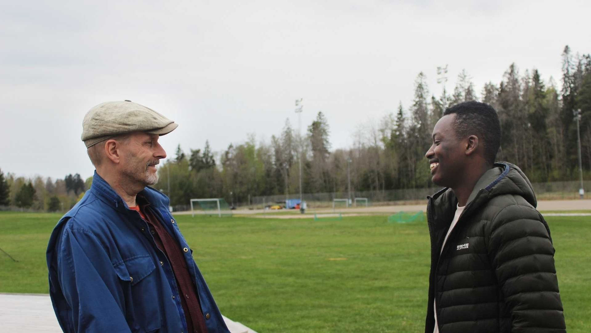 Raul and Binyam from Together: War Childs mentorship program with Scania